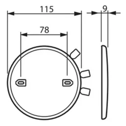ABB Takdoslock IP20 AK1.1M Svart