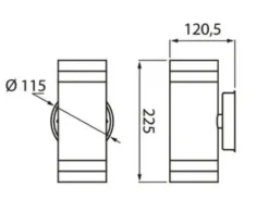 Airam Alppila XL-W Vägglampa IP44