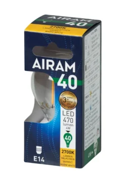 Airam LED Filament Klot 4W E14 2700K 470lm