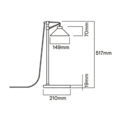 Airam Lily Växtlampa Bord 9W 4000K 550lm