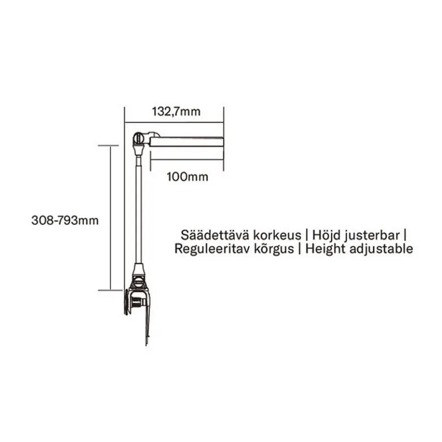 Airam Rose Växtlampa Kläm 10W Dim