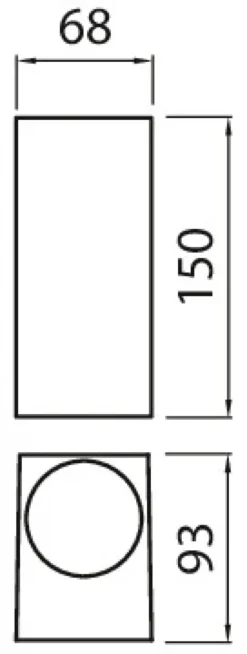 Airam Sund Vägglampa IP44