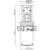 Bachmann Elevator 1-vägs 2xUSB 2m