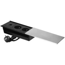 Bordsmodul 2-vägs med lock + USB-A/C