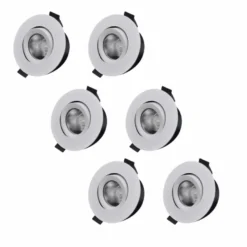 Designlight D-007 Downlight 6-pack 3000K
