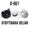 Designlight D-007 Downlight 7W 230V IP44