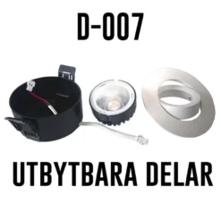 Designlight D-007 Downlight 7W 230V IP44