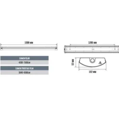 Designlight Liny Industriarmatur IP44 26-47W