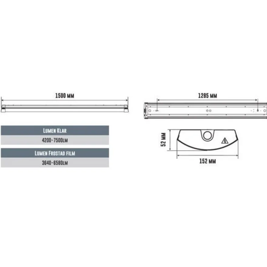 Designlight Liny Industriarmatur IP44 26-47W