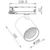 Designlight Tracklight 3-fas Switchbar 40W