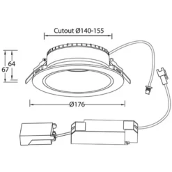 Designlight Tracy Downlight 2CCT 15W