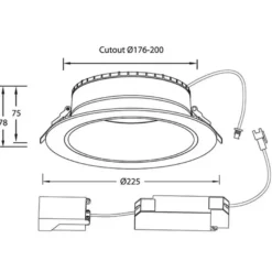 Designlight Tracy Downlight 2CCT 21W