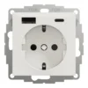 Elko Plus 1-vägsuttag Ladduttag USB A och USB C