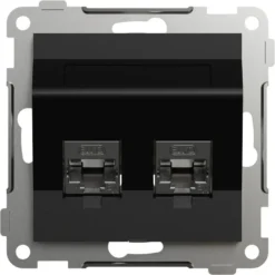 Elko RS/Plus Datauttag Keystone 2x8 Cat6 STP Vinklad