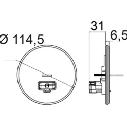 Elko RS Takuttag DCL 2pol+jord Renvit