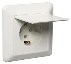 Elko RS 1-vägsuttag med lock