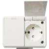 Elko 2-vägs UTP IP44 440V med Lock Renvit
