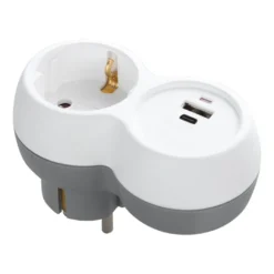 Grenpropp Schuko Jordad 1-vägs + 1xUSB-A 1xUSB-C
