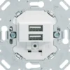 Hager USB-ladduttag