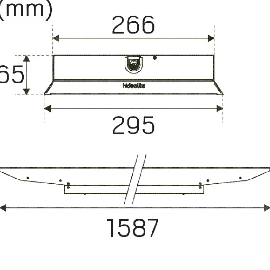 Hide-a-lite Indline IP23 XXL Wide 90° Industiarmatur 4000K