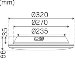 Hide-a-lite Moon Slim EM SC Sensor Plafond