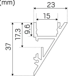 Hide-a-lite Profil Wedge 2m