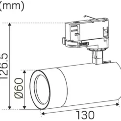 Hide a lite Track Optic XS 3-fas Spotlight