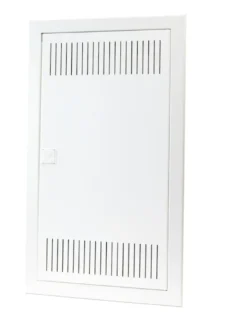 Infälld kombicentral IP30 3/1, 12+2 moduler, Vit metalldörr