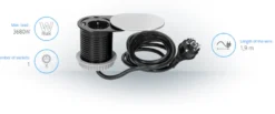 Infällnadsuttag 1-uttag med USB