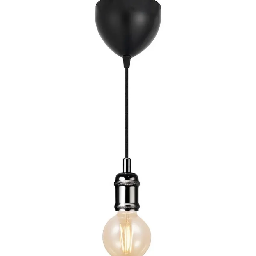 J&EL Pendelupphäng Vintage E27 Svart