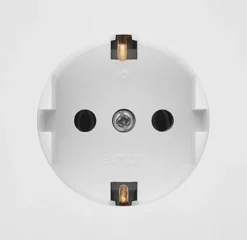 Kontakt Simon S55 1-vägsuttag UTP Jordat