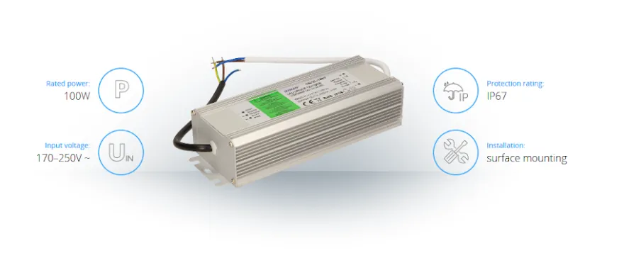 LED Driver 12V 100W IP67