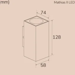 Llitt Mathias II Väggarmatur LED