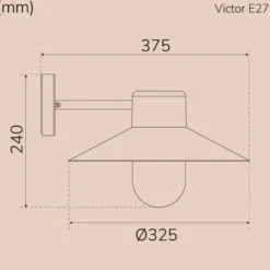 Llitt Victor Väggarmatur E27