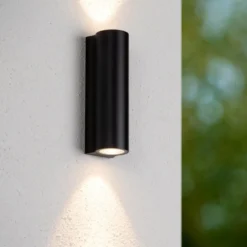 Lucide Akra Vägglampa Dubbel LED IP54