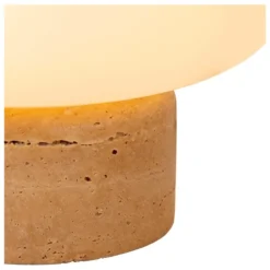 Lucide Anston Bordslampa E14 Opal/Betong
