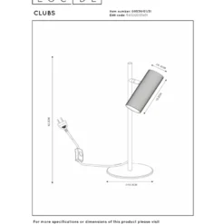 Lucide Clubs Bordslampa GU10