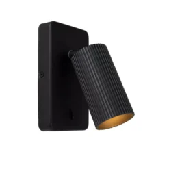 Lucide Clubs 1L Vägglampa Svart