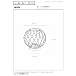 Lucide Danza 25 Bordslampa