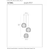 Lucide Esterel 3L Pendel GU10 Mini