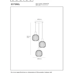 Lucide Esterel 3L Pendel GU10 Mini