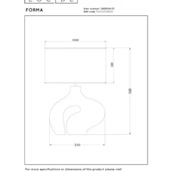 Lucide Forma Bordslampa E27