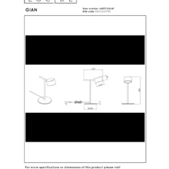 Lucide Gian Bordslampa LED
