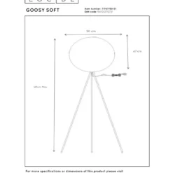 Lucide Goosy 50 Golvlampa E27