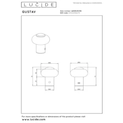 Lucide Gustav Portabel Bordslampa