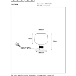 Lucide Ilona 18 Bordslampa E27 Amber