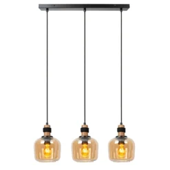 Lucide Ilona 3L Pendel Rak E27 Amber