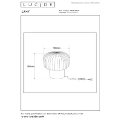 Lucide Jany Bordslampa E14