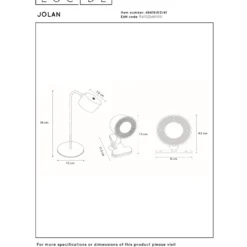 Lucide Jolan Portabel Bordslampa LED Taupe