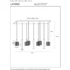 Lucide Lambres 6L Pendel E27